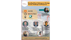 Decoding China’s Hydropower Strategy: Threats, Challenges and Responses