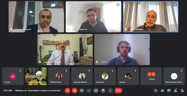 Press Release of Webinar on ‘Azerbaijan’s Aggression Over Armenia’s Nagorno-Karabakh’ held 15th October 2023