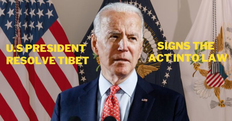 Statement Welcoming the U.S. Legislation ‘Resolve Tibet Act’ supporting the Rights of Tibetans