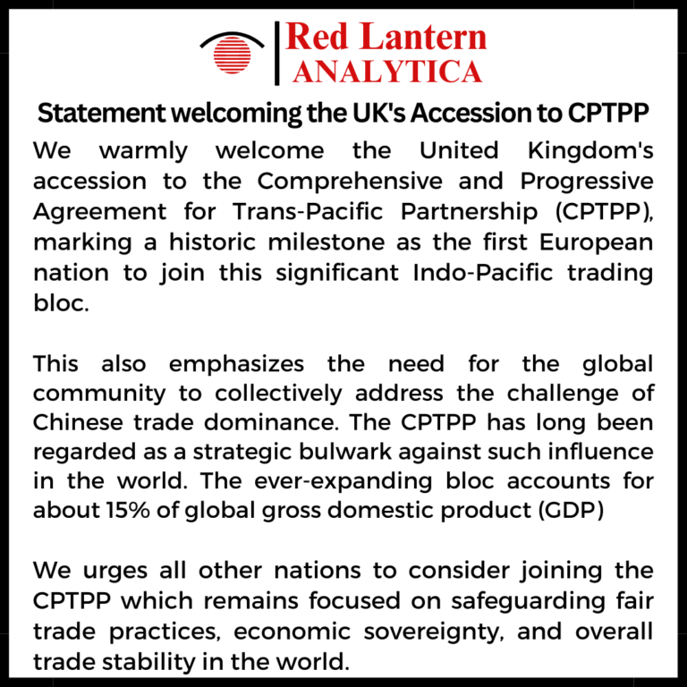 Statement welcoming the UK’s Accession to CPTPP