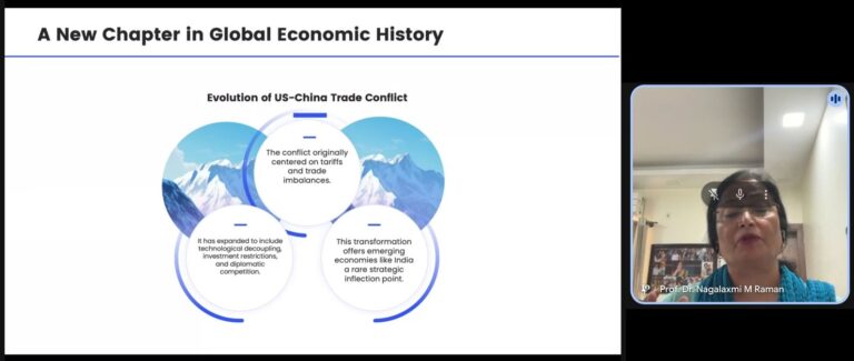 Press Release – Webinar on “Economic Crossroads: How the US-China Trade Rift Shapes India’s Strategic Future”