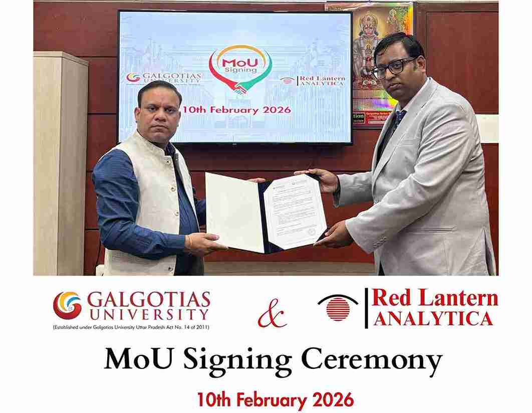 MoU signed with GALGOTIAS UNIVERSITY