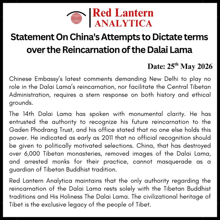 China’s Attempts to Dictate terms over the Reincarnation of the Dalai Lama