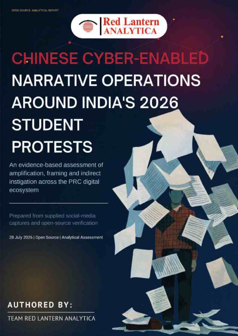Chinese Cyber-Enabled Narrative Operations Around India’s 2026 Student Protests