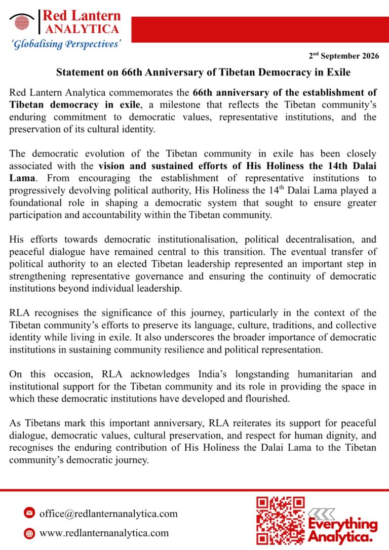 Statement on 66th Anniversary of Tibetan Democracy in Exile